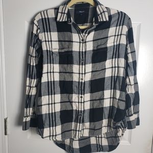 Madewell Flannel Plaid Button Down